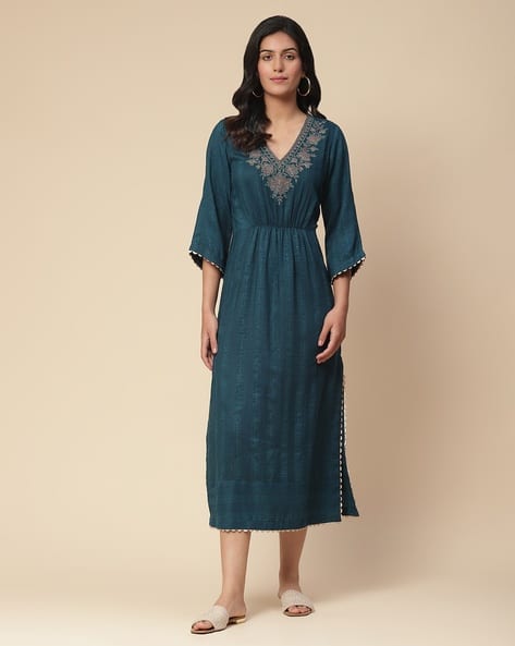Embroidered Long Dress