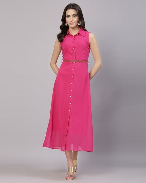 Women Sleeveless A-Line Dress
