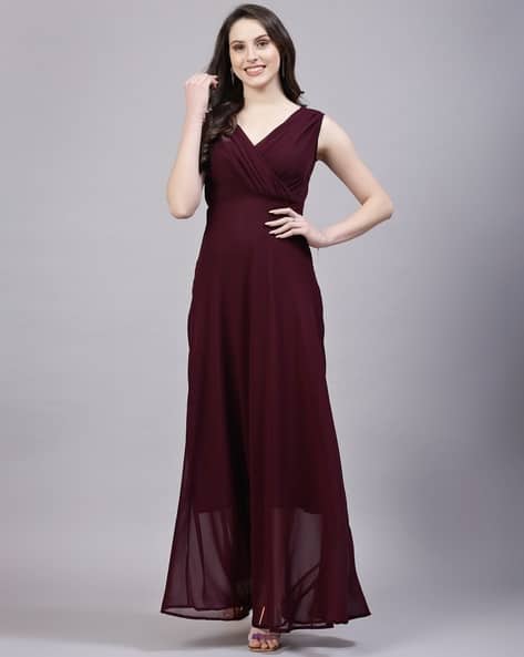 Women Sleeveless Fit & Flare Dress