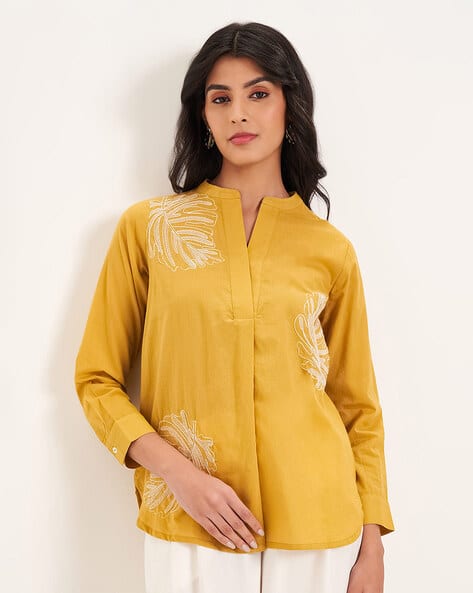 Women Cotton Embroidery Tunic