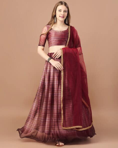 Indian Lehenga Choli Set with Dupatta
