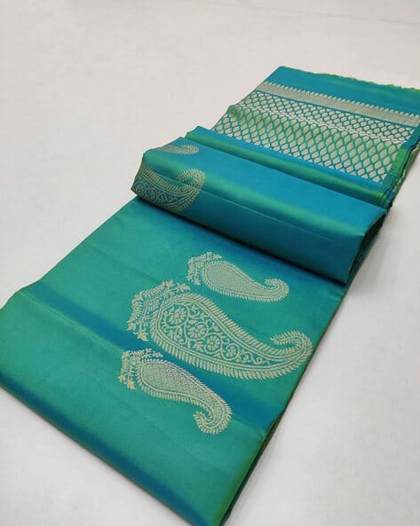 Women Paisley Woven Banarasi Silk Saree