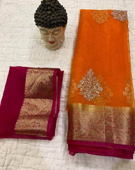 Women Kanchipuram Organza Saree