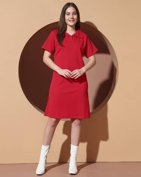 Women Knee-Length T-Shirt Dress
