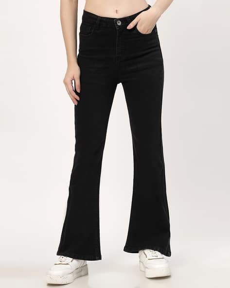 Women Mid-Wash Distressed Cropped Jeans