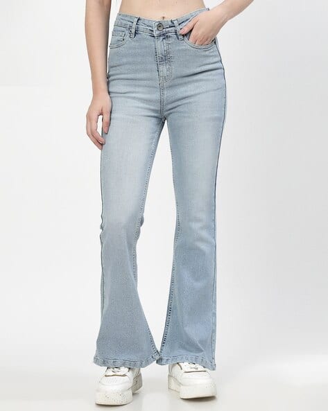 Women Lightly Washed Bootcut Jeans