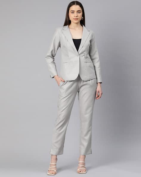 Women Single-Breasted Blazer & Trouser Set