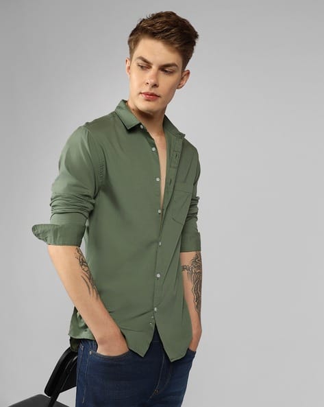 Classic Slim Fit Shirt with Full Sleeves