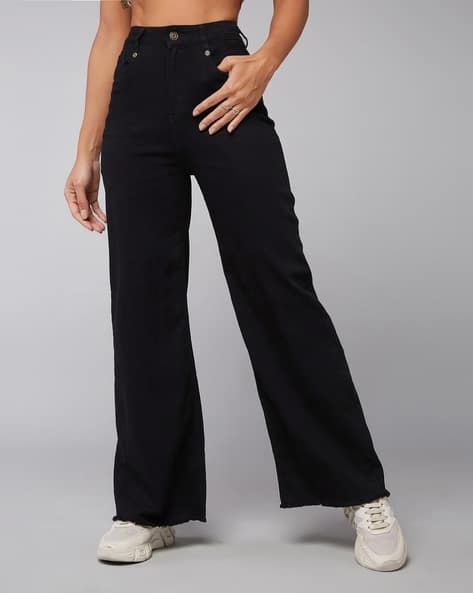 Women High-Rise Wide Jeans