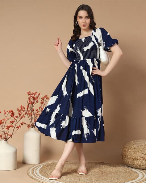 Women Printed Fit & Flare Dress