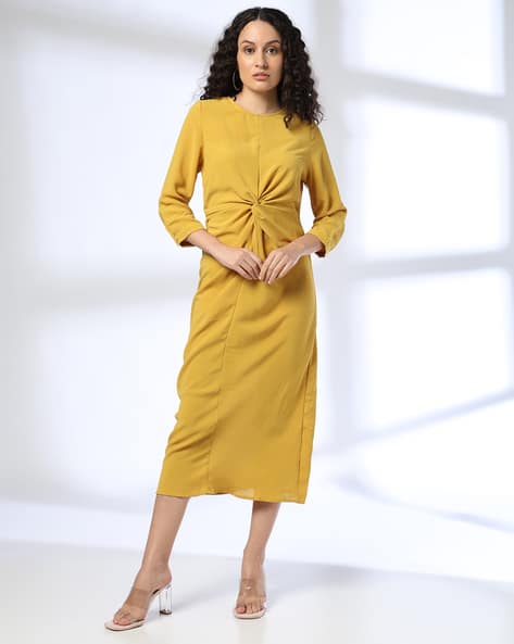 Women Round-Neck A-Line Dress