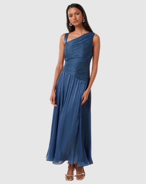 Women Metallic & Glitter Fit & Flared Dress