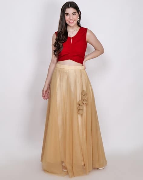 Women Flared Lehenga Choli Set