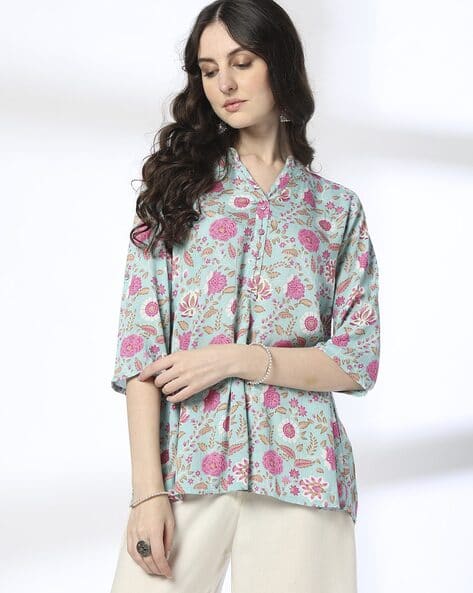Women Floral Print A-Line Kurti