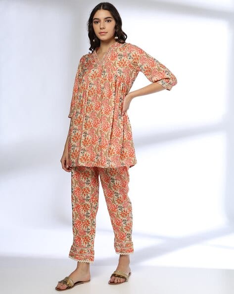 Women Floral Print Co-Ord Set