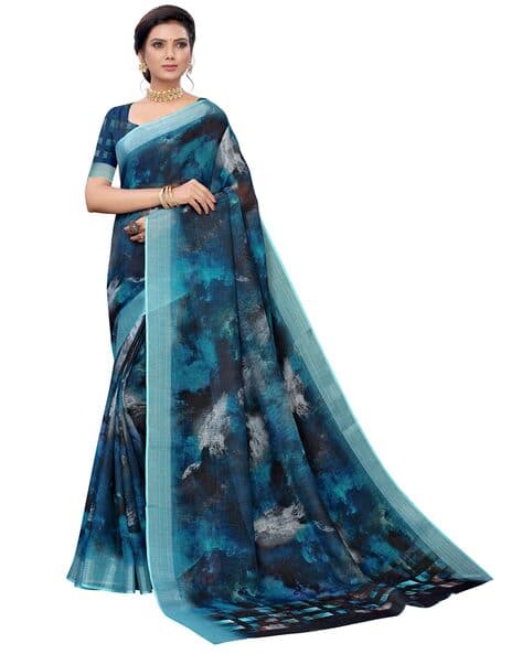 Traditional Saree with Woven Pattern