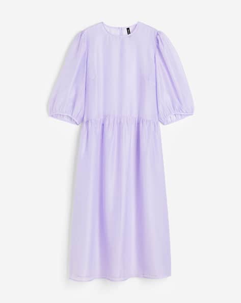 Women Puff-Sleeved Organza Dress