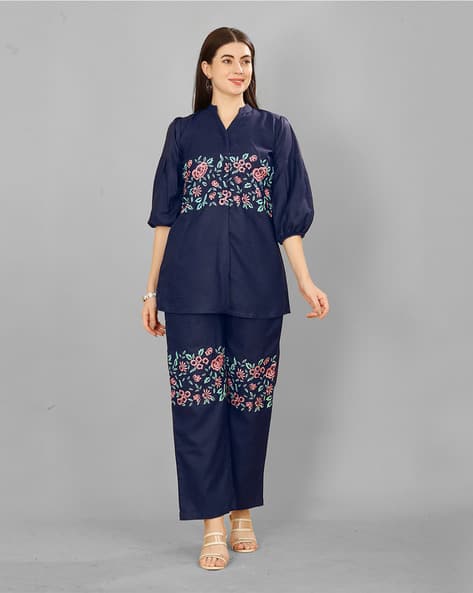 Women Floral Print 2-Piece Co-Ord Set
