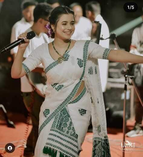 Assamese Mekhela Chador Traditional Saree