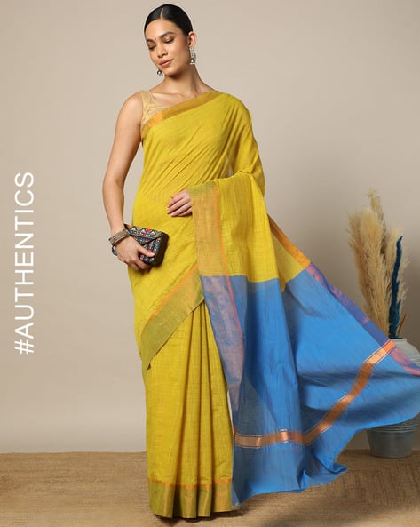 South Cotton Blend Traditional Saree