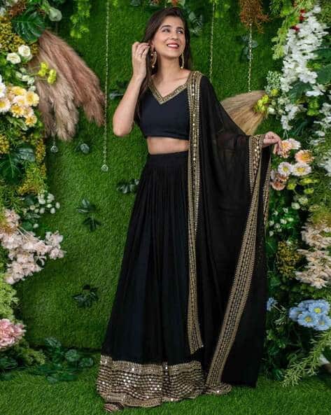 Women Embellished Flared Lehenga Choli Set