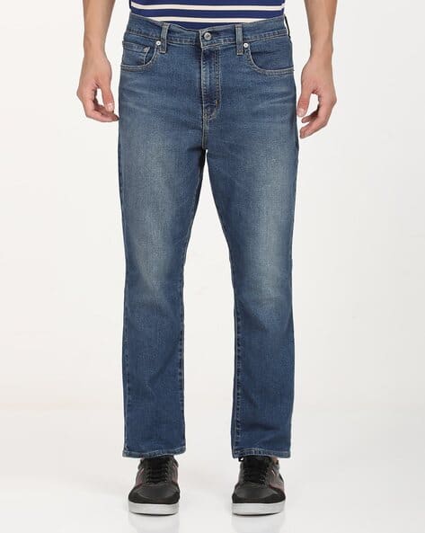 Women Mid-Wash 724 Slim Straight Jeans