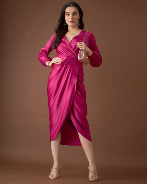 Women V-Neck Empire Dress
