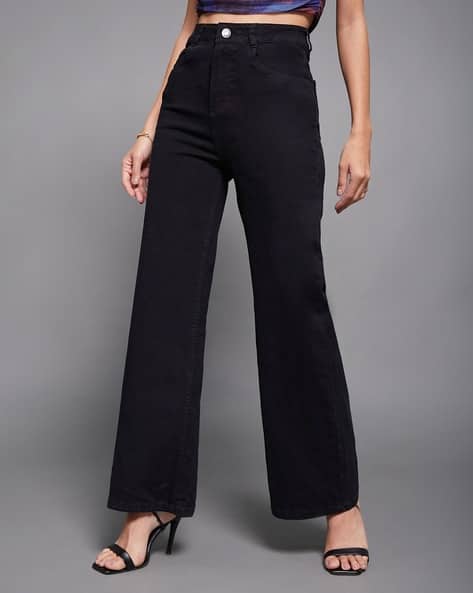 Women Wide-Leg High-Rise Jeans