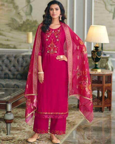 Women floral straight kurta set