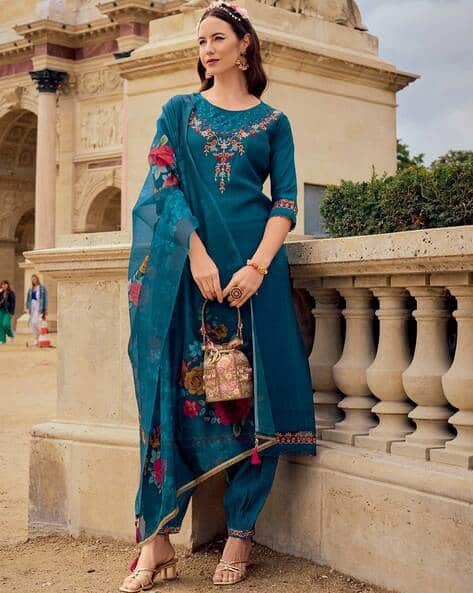 Floral Straight Kurta Set