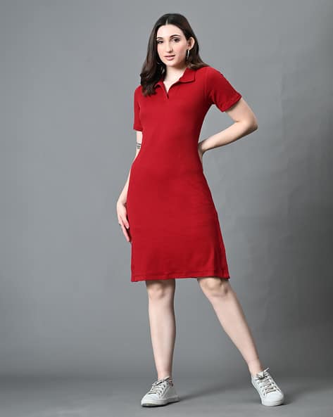 A-Line Dress with Side Slit