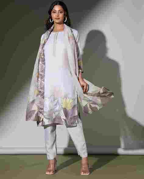 Women Floral Print Kurta Suit Set