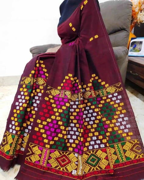 Assamese Mekhela Chador Traditional Saree