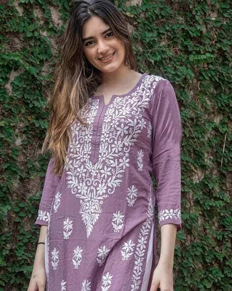 Women Embroidery A-line Kurta