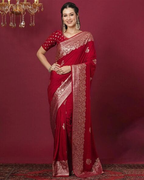 Women Floral Woven Saree