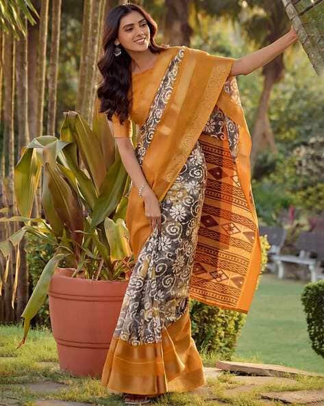 Women Batik Print Saree