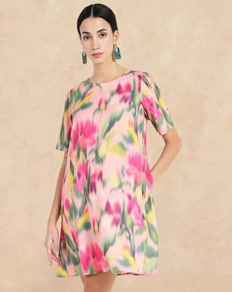 Women Floral Print A-Line Dress