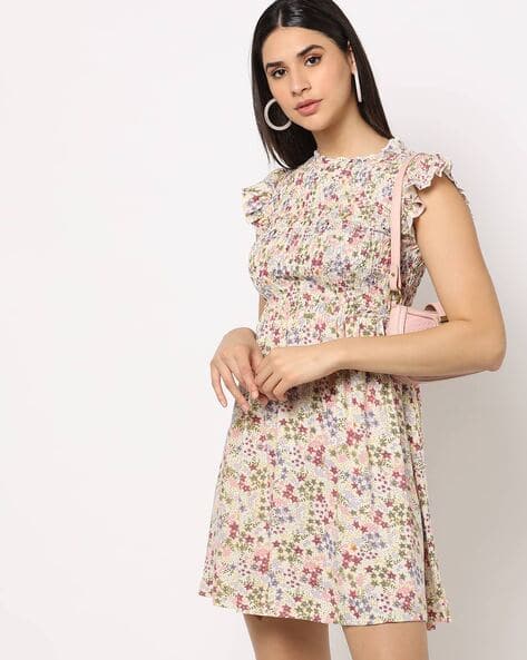 Floral Print Skater Dress