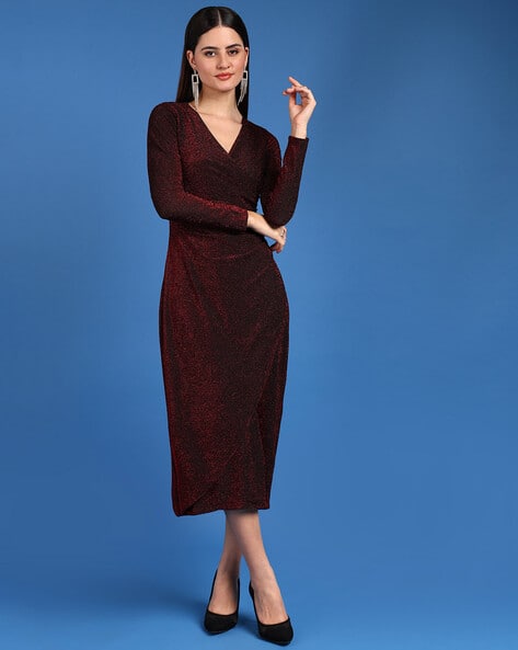 Women Shimmer Bodycon Dress