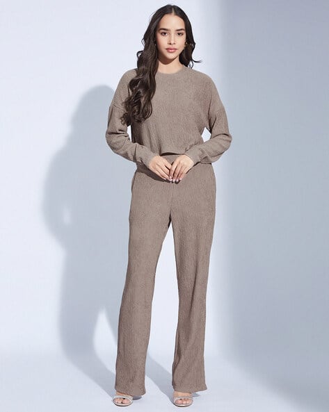 Women Floral Print 2-Piece Shirt & Palazzos Set