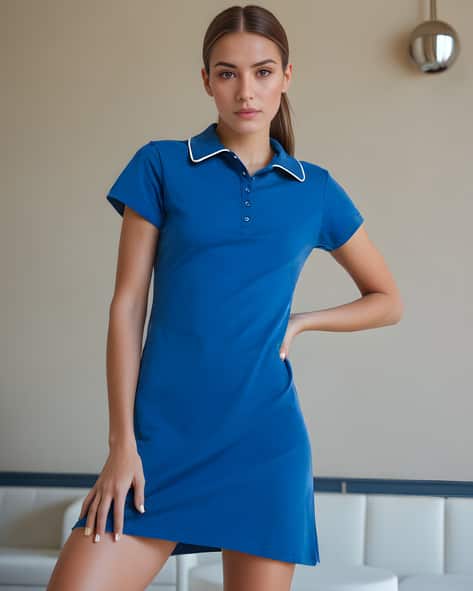 Shein Spread Collar Tshirt Dress