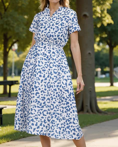 Shein Extended Sleeves Flared Hem A-line Dress