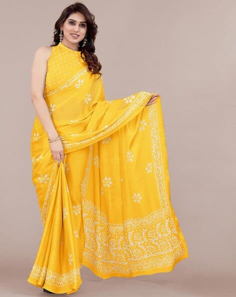 Women Chiffon Print Saree