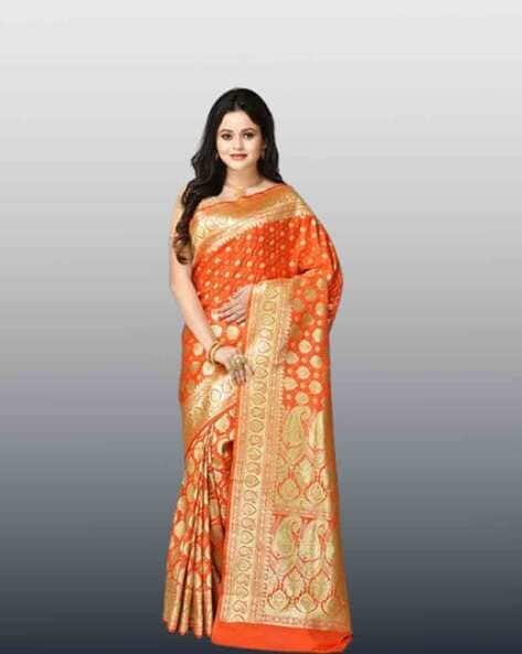 Banarasi  Art Silk Saree with Unstiched Blouse Piece