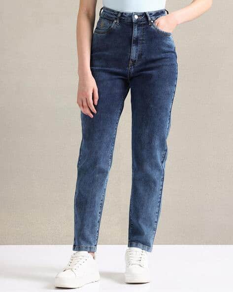 Mom Fit Blue Jeans