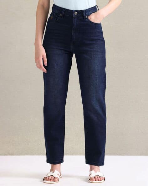 Mom Fit Blue Jeans