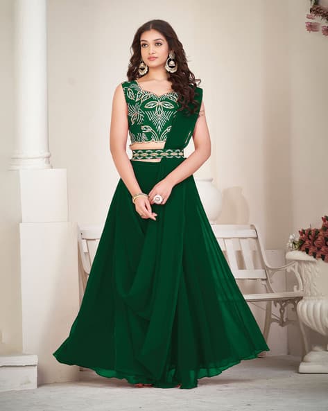 Women Embroidery Lehenga Choli Set with Dupatta