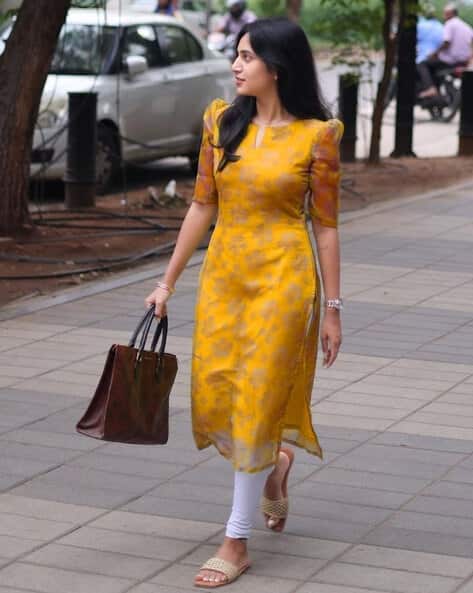 Woman Floral Kurti