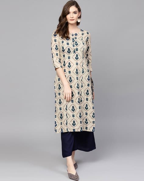 Cotton Aztec Straight Kurta
