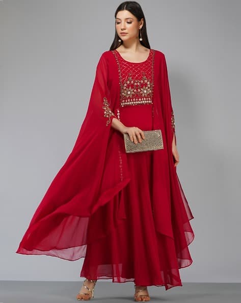 Embellished A-line Kurta